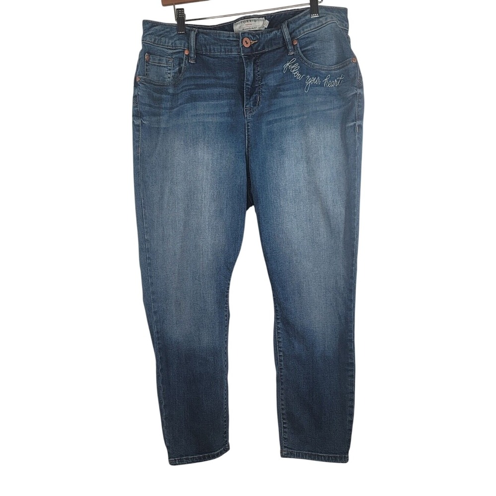 Torrid Follow Your Heart Girlfriend Blue Jeans
